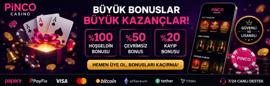 Pinco Casino mobil giriş ve oyun deneyimi görseli